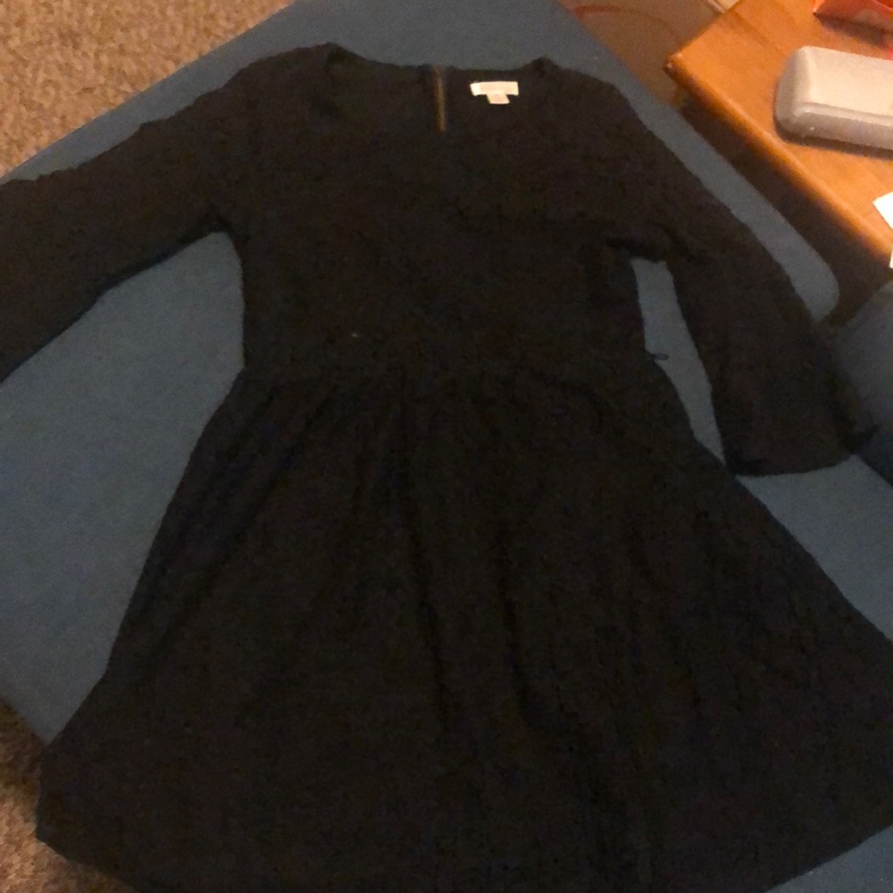 Black dress with lace beautiful country girl dress